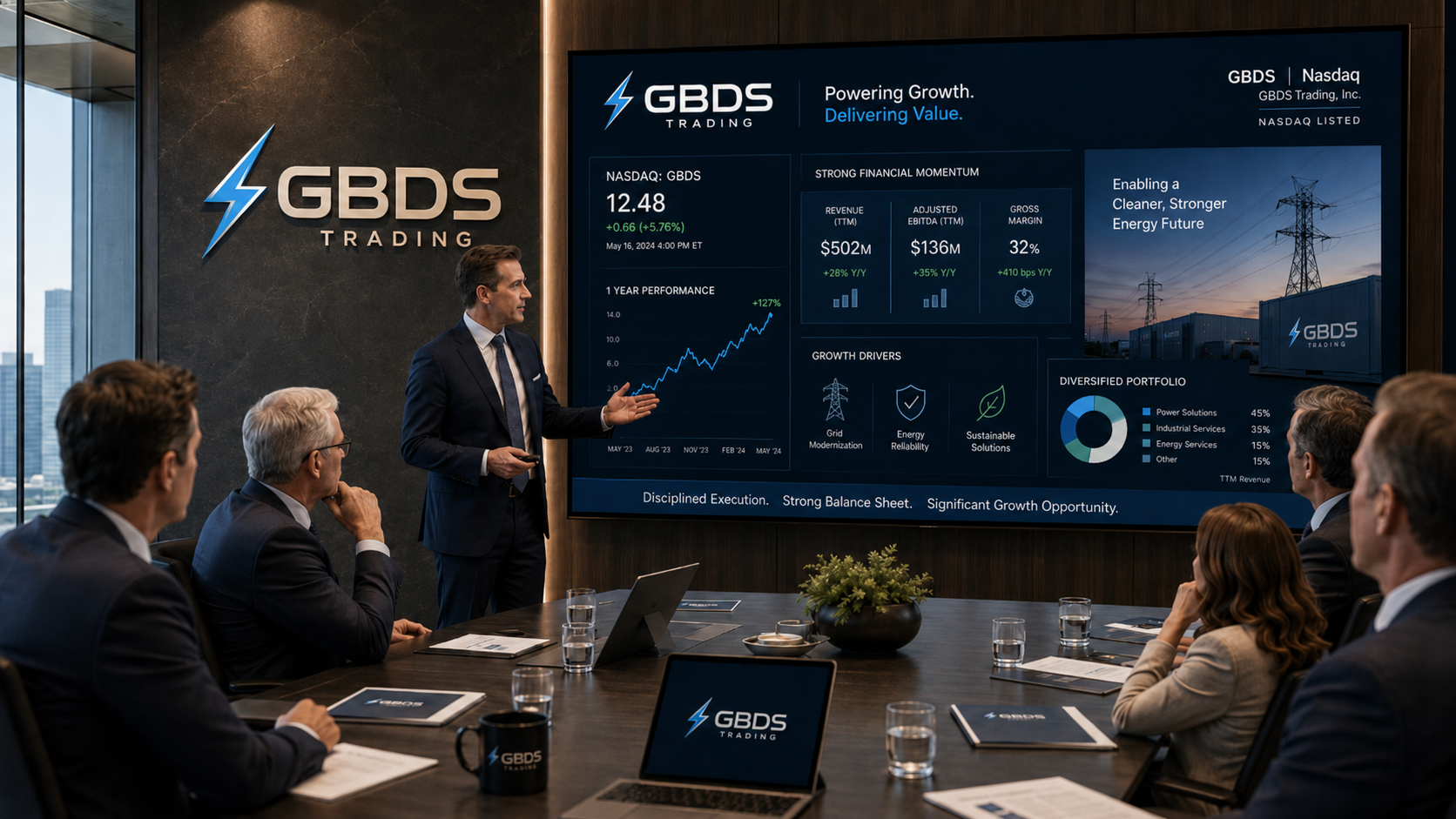 GBDS Trading boardroom